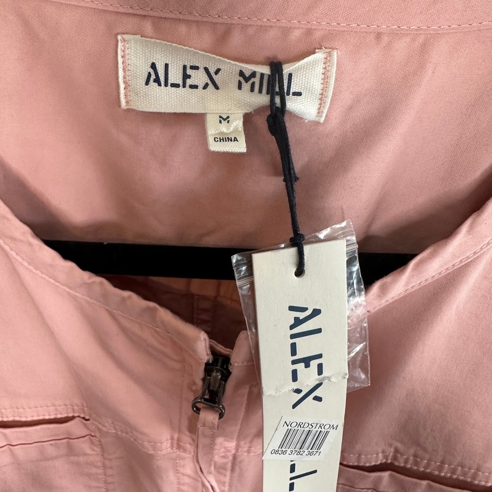 Alex Mill Jo Jumpsuit Misty Rose Pink Cotton Twill Boiler Suit NWT Size Medium - Picture 7 of 7